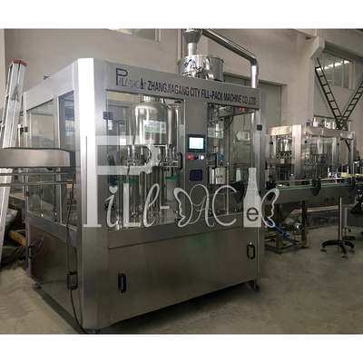 3000BPH PET زجاجة خط إنتاج المياه المعدنية 500ml الشطف ملء السد المزود
