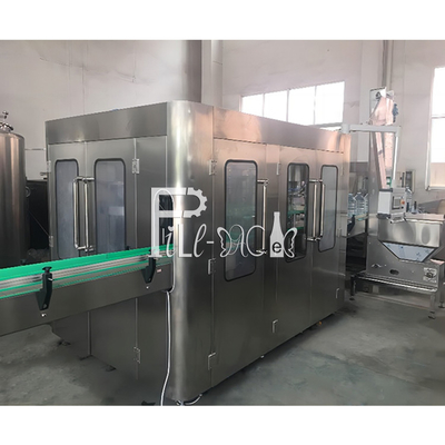 3L / 5L / 10L آلة تعبئة الزجاجات المعدنية خط المياه النقية 3 في 1 بلاستيك 1000BPH 7.5KW المزود