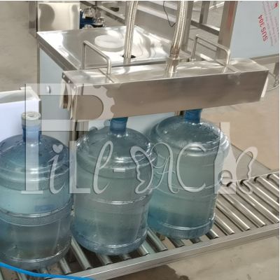 الفولاذ المقاوم للصدأ 304 PVC 3 جالون زجاجة آلة تسمية الرقبة بخار المزود