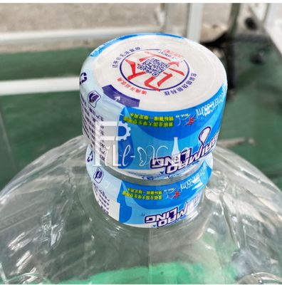 الفولاذ المقاوم للصدأ 304 PVC 3 جالون زجاجة آلة تسمية الرقبة بخار المزود