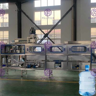 آلة تعبئة المياه القلوية الساخنة 200BPH جالون ملء المزود