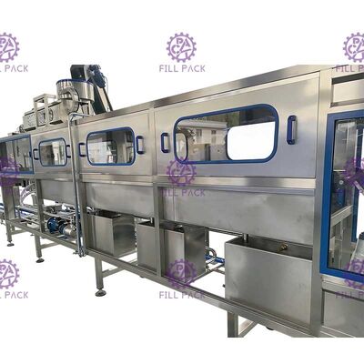 آلة تعبئة زجاجة مياه سعة 3 جالون 200BPH / خط / وحدة غسيل مياه نقية المزود