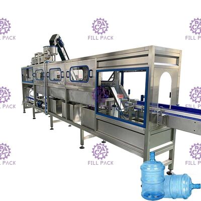 الصحية 3 في 1 خط تعبئة برميل مع مدقق الضوء المزود