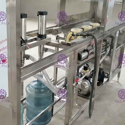 آلة تعبئة المياه SUS304 100BPH 5 جالون برأس واحد للتقطيع المزود