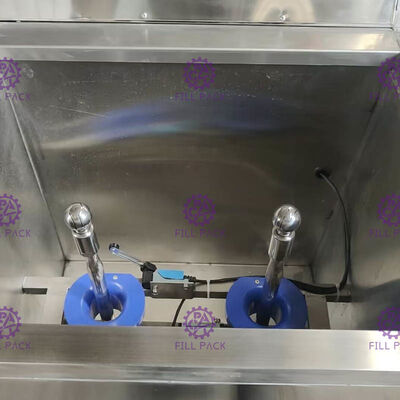 300BPH BSC-2 مياه نظيفة 2 رؤوس غسالة زجاجات ISO 5 جالون المزود