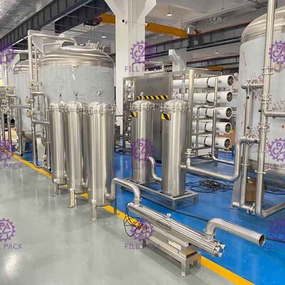 الفولاذ المقاوم للصدأ 304 20tph بئر الشرب RO آلة تصفية المياه النباتية المزود