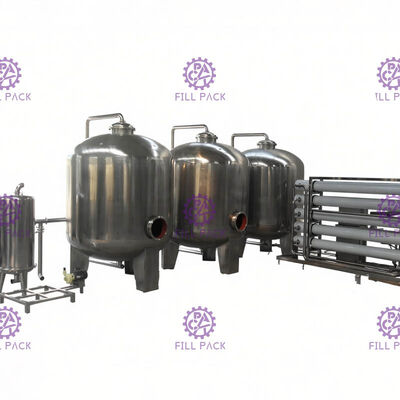 9000LPH UF نظام معالجة المياه فائقة الألياف المجوفة مع غشاء UF 4040 المزود