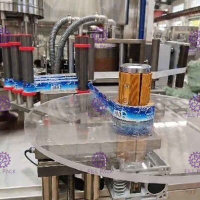 الروتاري OPP زجاجة ملصق آلة لصق الغراء الساخن آلة لصق الملصقات قضيب لمصنع زجاجة المياه البلاستيكية المزود