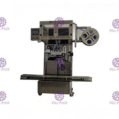 آلة لصق الزجاجة الدائرية بأغطية رأس واحدة المزود