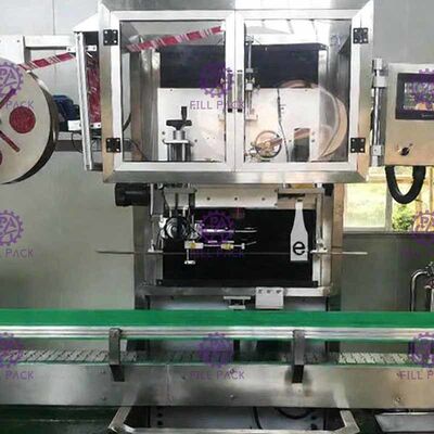 آلة لصق الزجاجة الدائرية بأغطية رأس واحدة المزود