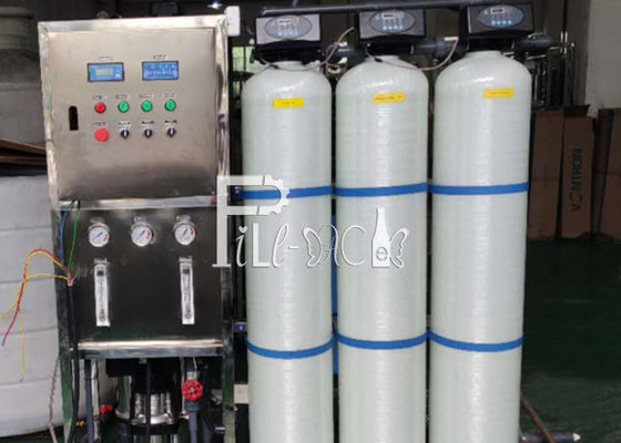 FRP Pre Filters 500LPH آلة معالجة المياه بالتناضح العكسي المزود