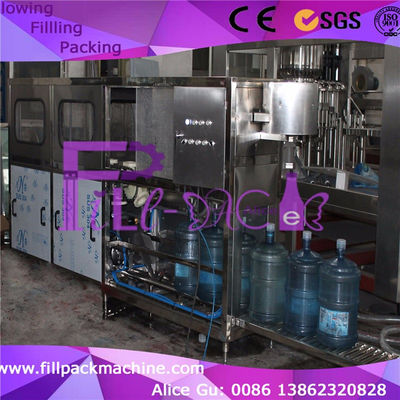 120bph PLC Sus304 5 جالون معدات تعبئة المياه المزود
