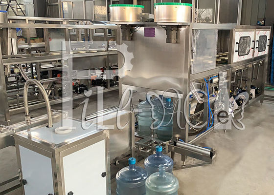 300bph 5 جالون طبل PLC برميل المياه ملء آلة أوتوماتيكية المزود