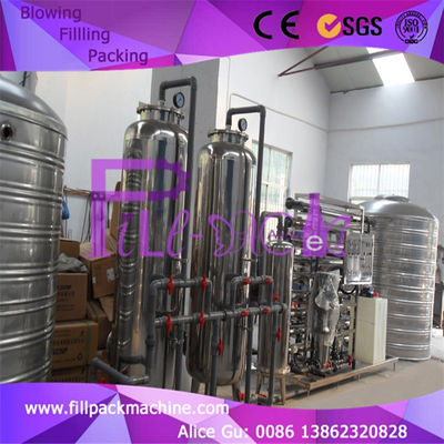 آلة غسيل الكلى بالتناضح العكسي 25t / H تحكم PLC أوتوماتيكي بالكامل المزود