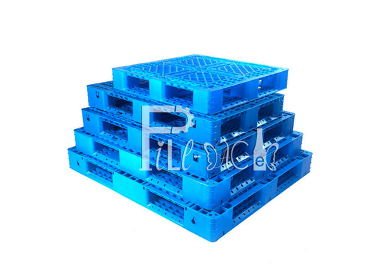 مزدوجة الجانبين HDPE كبيرة جالون المياه المعاد تدويرها البلاستيك المنصات تكويم عكسها المزود