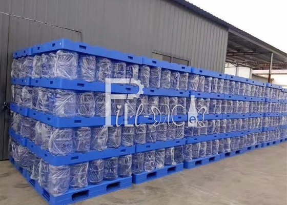 مزدوجة الجانبين HDPE كبيرة جالون المياه المعاد تدويرها البلاستيك المنصات تكويم عكسها المزود