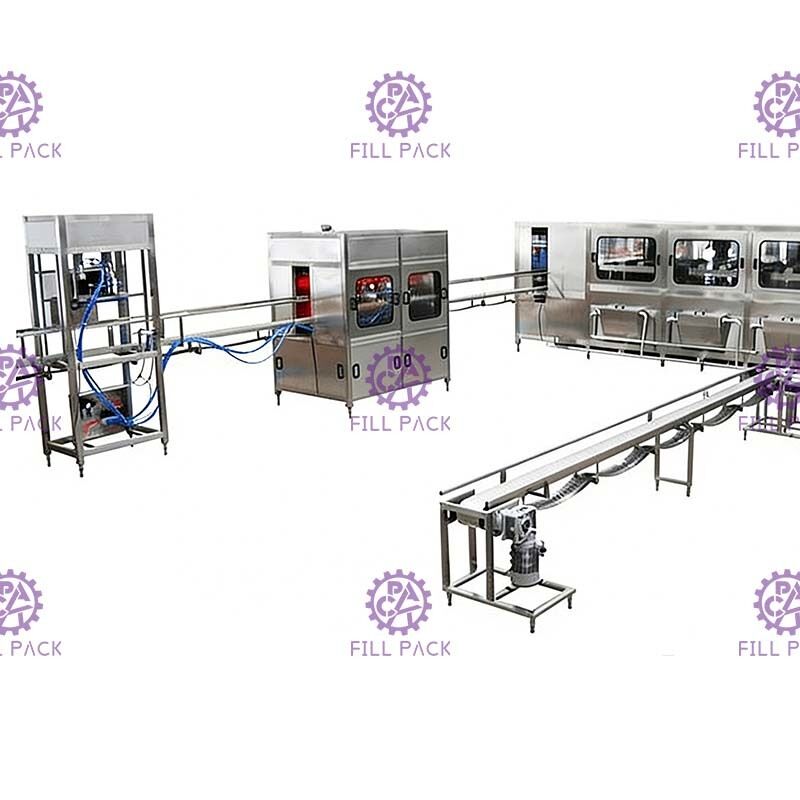 آلة تعبئة المياه 600BPH 5 جالون الميكانيكية المزود