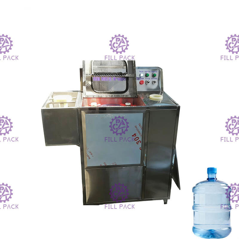 غسالة زجاجات 5 جالون مع محطة شطف داخلية المزود