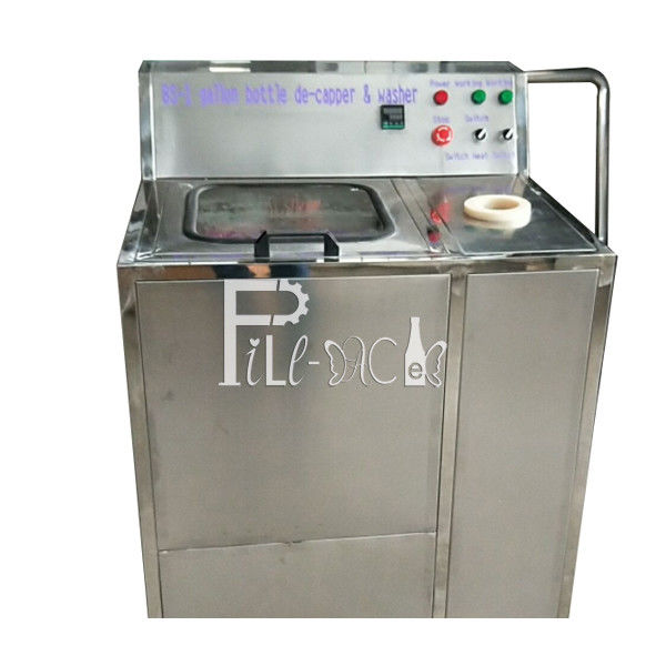 محطة واحدة Decapping محطة SS304 5 جالون زجاجة المزود