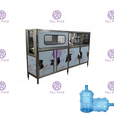 أكمل 100 Bph برميل كبير 18.9 لتر جالون ملء آلة أوتوماتيكية بالكامل