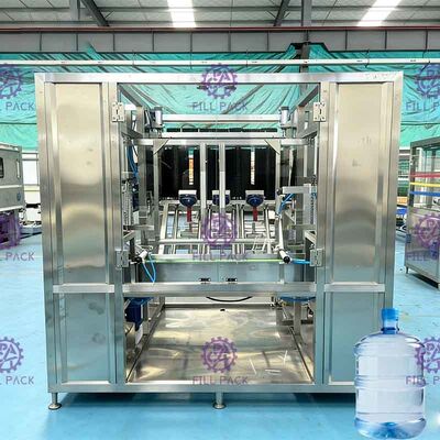 WSNCT-4 450BPH منظف زجاجات صناعي لإنتاج مياه الشرب بسعة 18.9 لتر