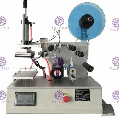 آلة لصق ملصقات الزجاجات المسطحة شبه الأوتوماتيكية ذات جانب واحد أو مزدوج الجوانب