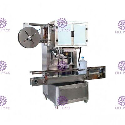 آلة لصق الزجاجة الدائرية بأغطية رأس واحدة